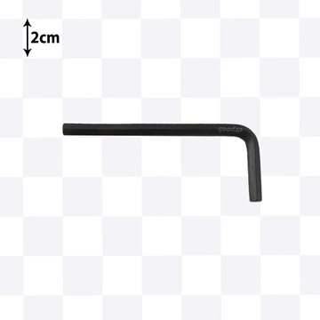 فروش آچار آلن تکی کوتاه مشکی سایز 6