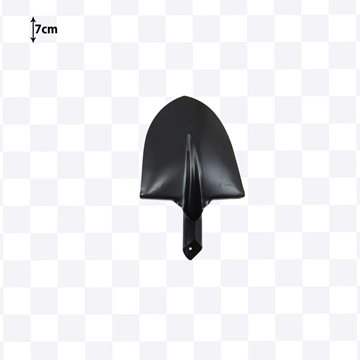 خرید بیل نمره 2 فولادی ( طرح آلمان - ورق کره ای ) رنگ کوره ای مشکی 