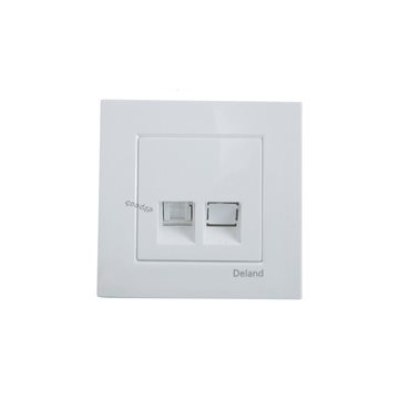 پریز سوکت شبکه cat6 مدل آسا دلند الکتریک