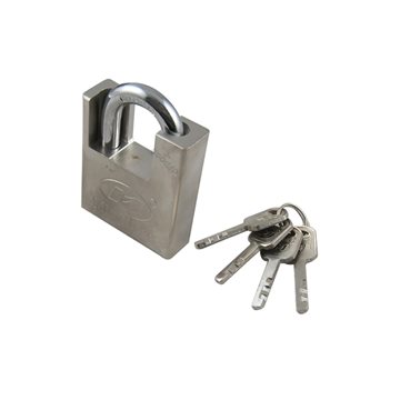 قفل آویز سایز 60 حفاظ دار ( گارد ) فولادی ضد اسید ضد برش 4 کلید سولکسی M