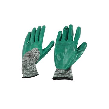 دستکش نخی کف نیتریل ( کف مواد ) سنگین ( 3/4 یا تمام انگشت ) گیلان ( آبی رنگ ) سایز ایکس لارج   XL
