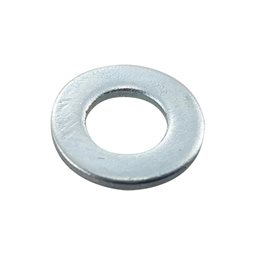 تصویر مرتبط با محصول واشر آهنی تخت سفید سایز 6 قطر بیرونی 14 ضخامت 2 میلی متر