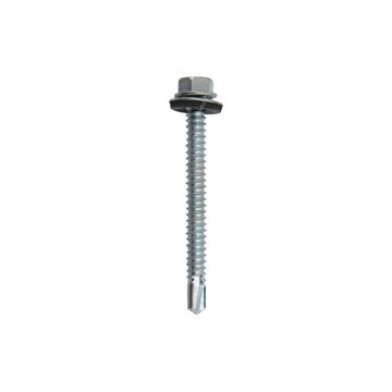 پیچ نوک مته ( سرمته ) 1/2-2*14 واشردار شیروانی طول بکس خور 6 سانتی متر همرو Hamro