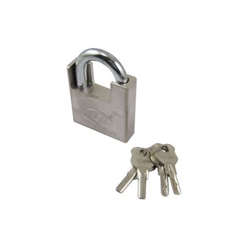 قفل آویز سایز 50 حفاظ دار ( گارد ) لاکچری فولادی ضد اسید ضد برش 4 کلید سولکسی M