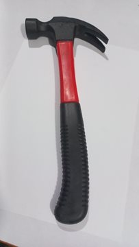 چکش دو شاخ میخ کش 250 گرمی دسته فایبر گلاس آنزو