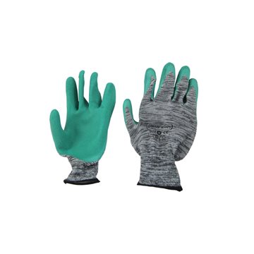 دستکش نخی ضدبرش کف لاتکس سبک (سری دو 2 ) گیلان (سبز رنگ) سایز لارج  L