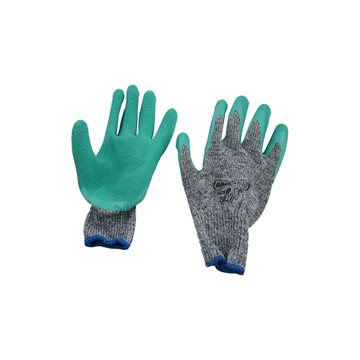 دستکش نخی ضد برش کف لاتکس سنگین (سری یک 1 ) گیلان (سبز رنگ) سایز لارج   L