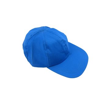کلاه نقابدار آفتابگیر کتان آبی و سفید